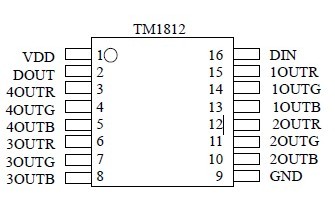 TM1812ʮͨLED (q)(dng)ƌ·