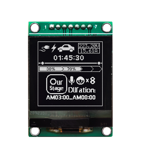 1.5OLED128x128 COG SH1107 OLED@ʾģMO